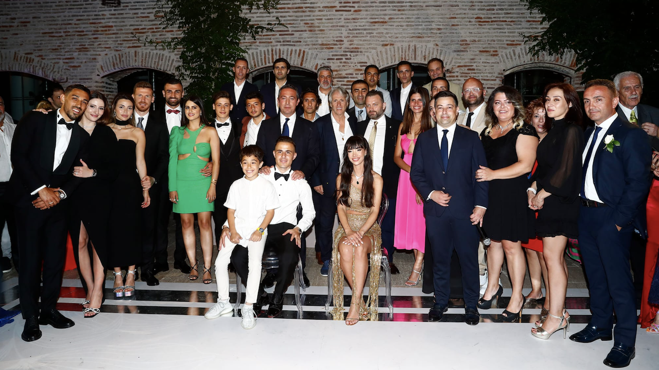 Pelkas'ın düğününde tüm Fenerbahçe coşt