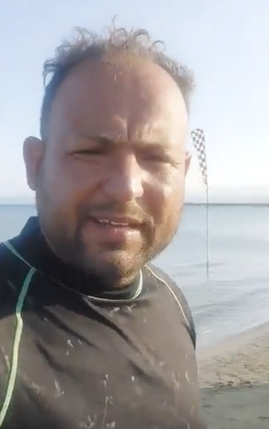 Mağusa Glaspsides Plajında Su Sporları işletmeciliği yapan Nihat Akay i