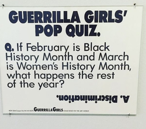 Guerilla Girls'ün %22It's Even Worse in Europe%22 sergisi