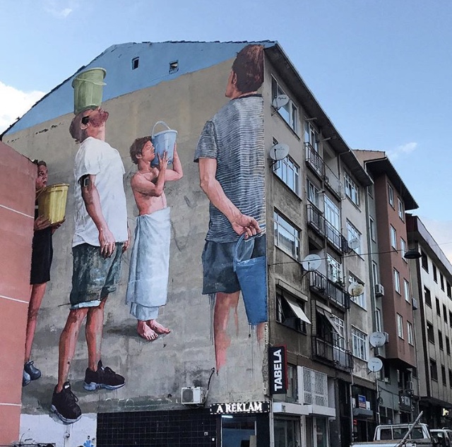 İstanbul bir çok sokak sanatçısı için cazibe merkezi art