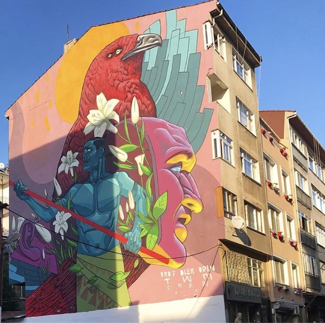 İstanbul bir çok sokak sanatçısı için cazibe merkezi artık.