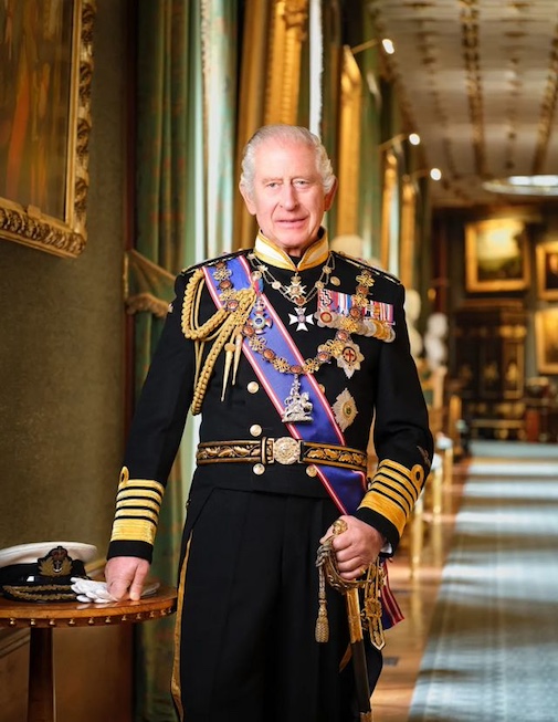 İngiltere kamu kurumlarına asılacak Kral Charles'ın portresi.png
