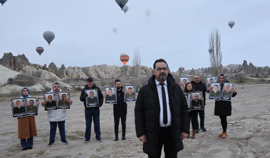 Öldürülen gazeteciler için Kapadokya'da balonlar havalandı