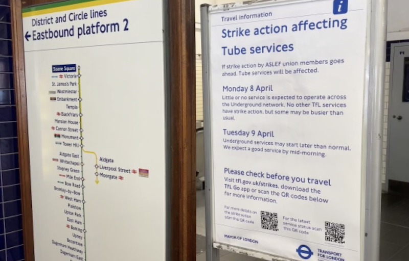 İngiltere'nin Başkenti Londra'da Yine Metro Grev
