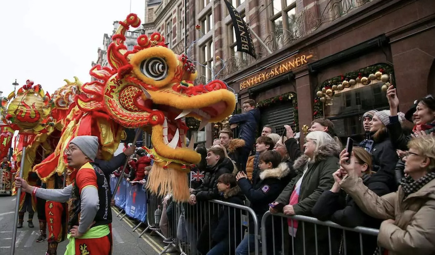 Londra'da Düzenlenen Geleneksel Yeni Yıl Geçit Tören Ingiltere