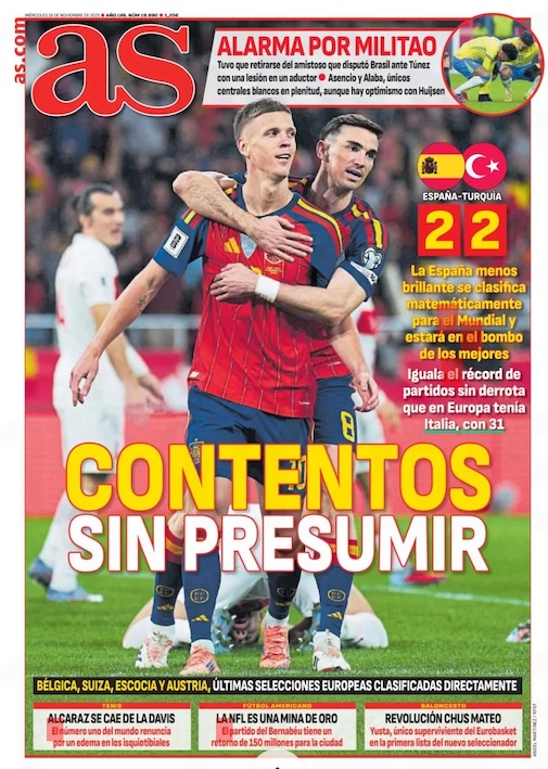 As, Türkiye Beraberliği