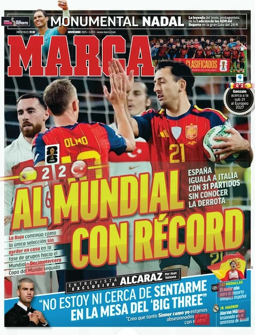 Marca, İspanya'nın Serisini Deniz