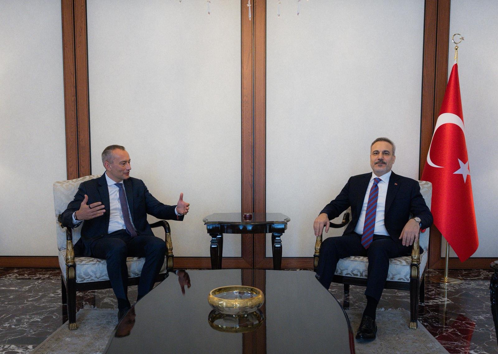 Bakan Fidan, Gazze Yüksek Temsilcisi Mladenov ile görüştü