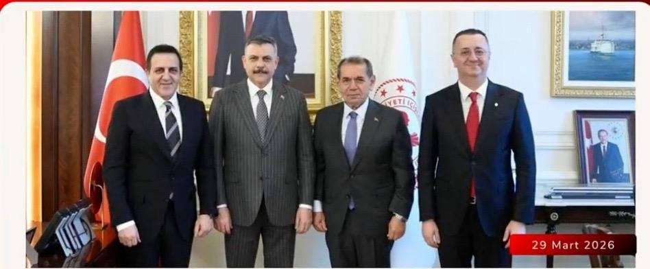 Galatasaray Başkanı Dursun Özbek'ten İçişleri Bakanı Mustafa Çiftçi'ye ziyaret