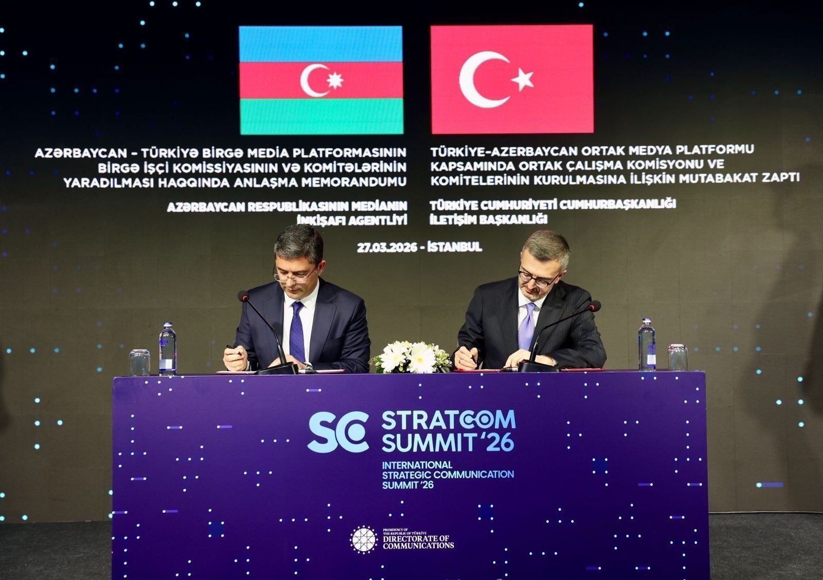 İletişim Başkanlığı ile Azerbaycan Medya Kalkınma Ajansı arasında mutabakat zaptı imzalandı