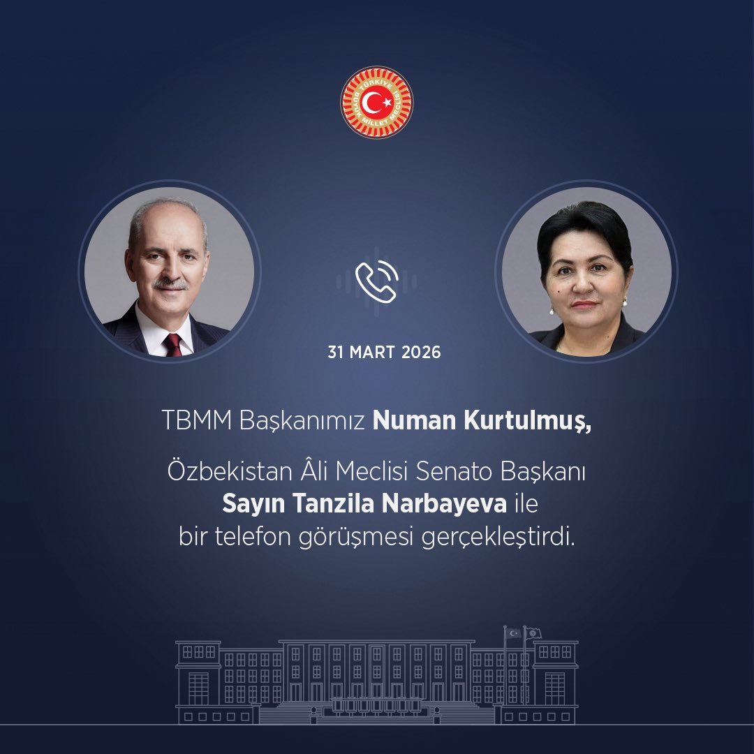 TBMM Başkanı Kurtulmuş, Özbek mevkidaşı Narbayeva ile görüştü