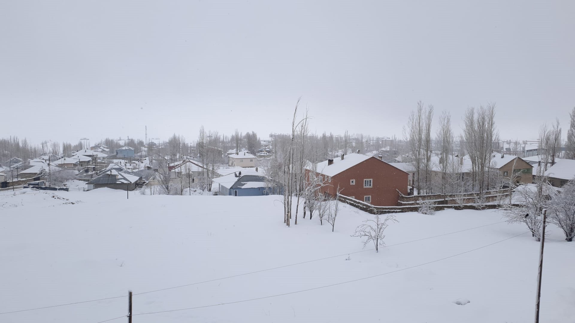 Van'da mart ayının sonunda kar yağışı (2)