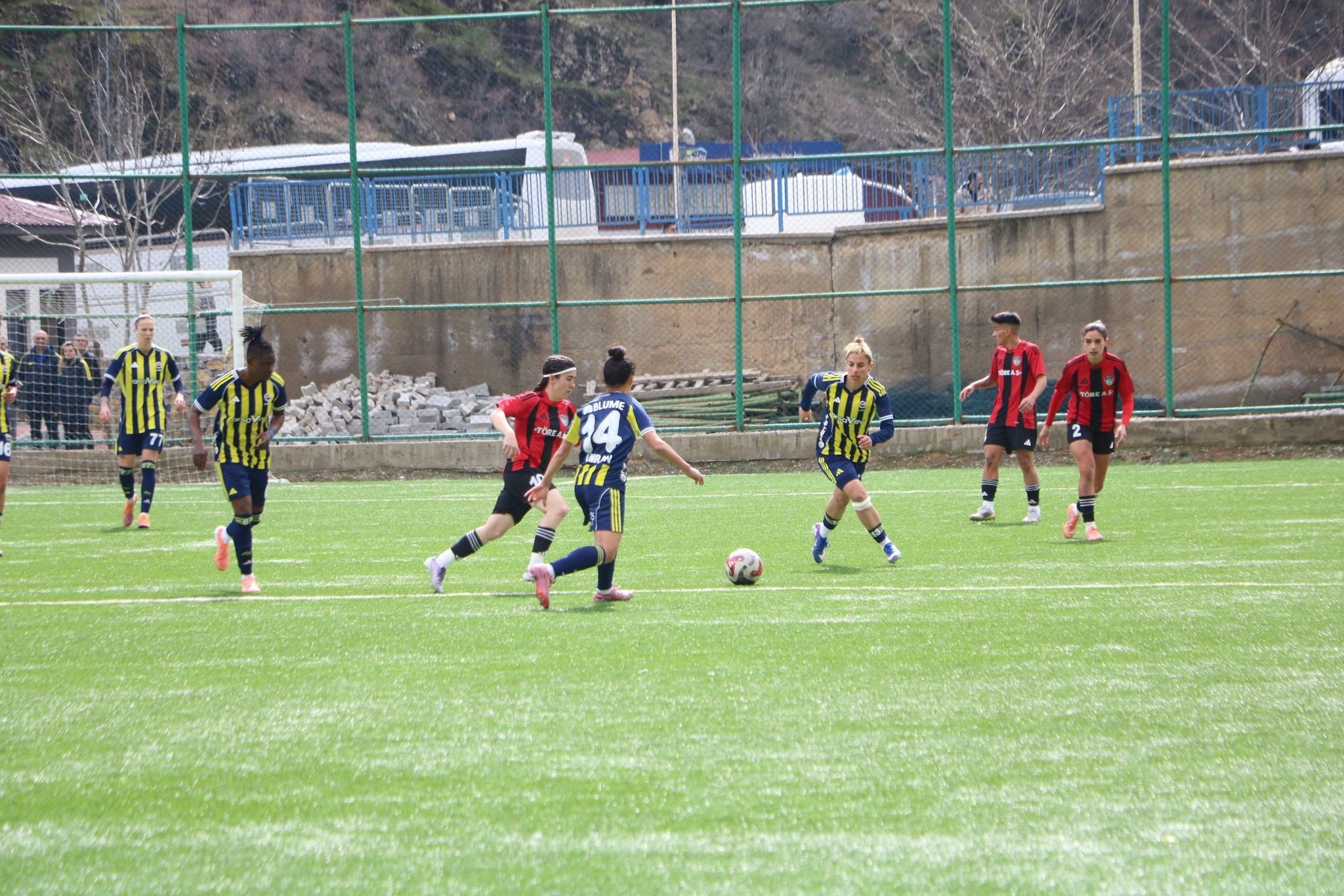 Fenerbahçe'nin Yüksekova'yı 1-0 yendiği maçta gerginlik yaşandı