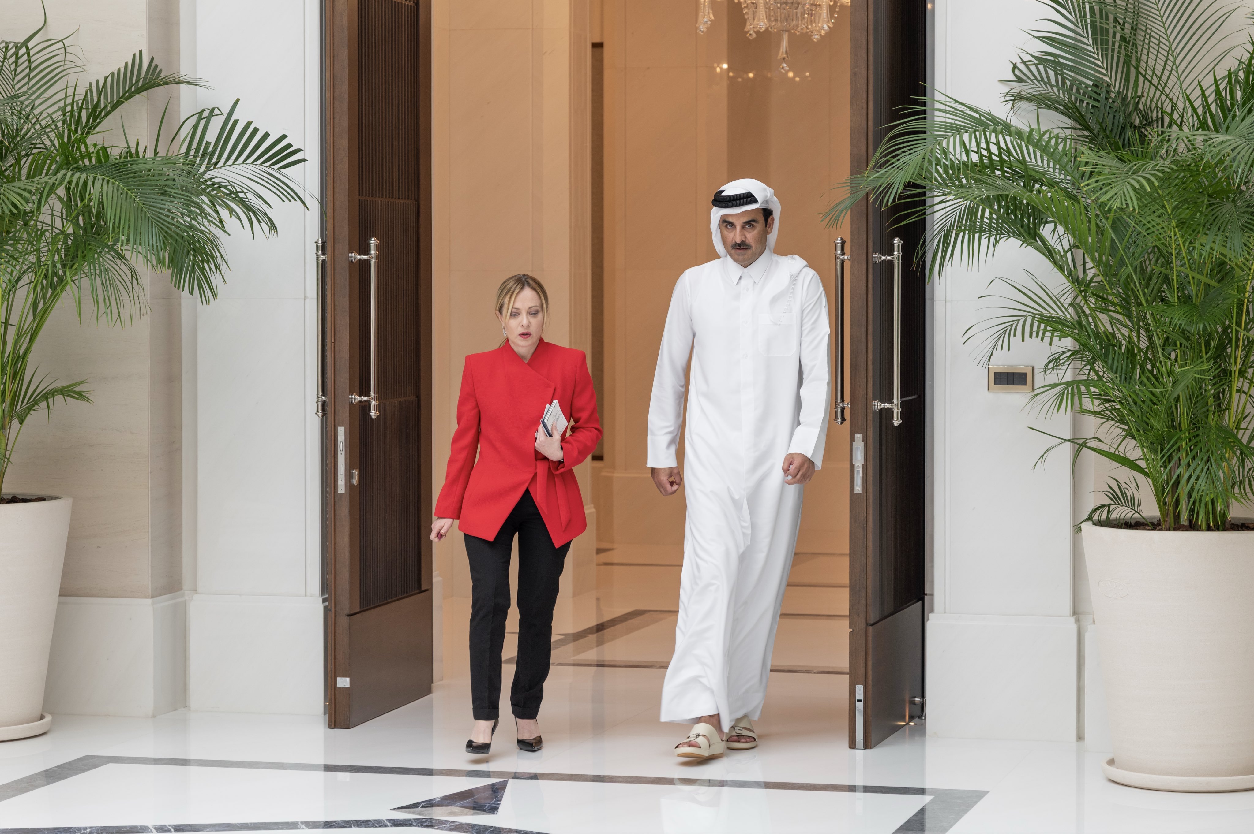 İtalya Başbakanı Meloni, Katar Emiri Al Sani ile görüştü