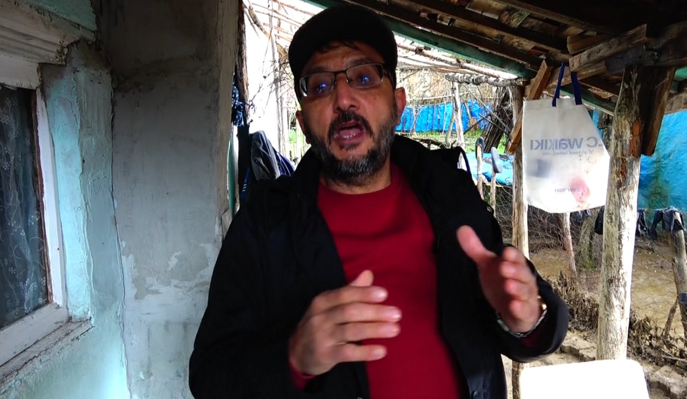 Kütahya'da yapay gölet taştı, 1 ev ve ahırı su bastı