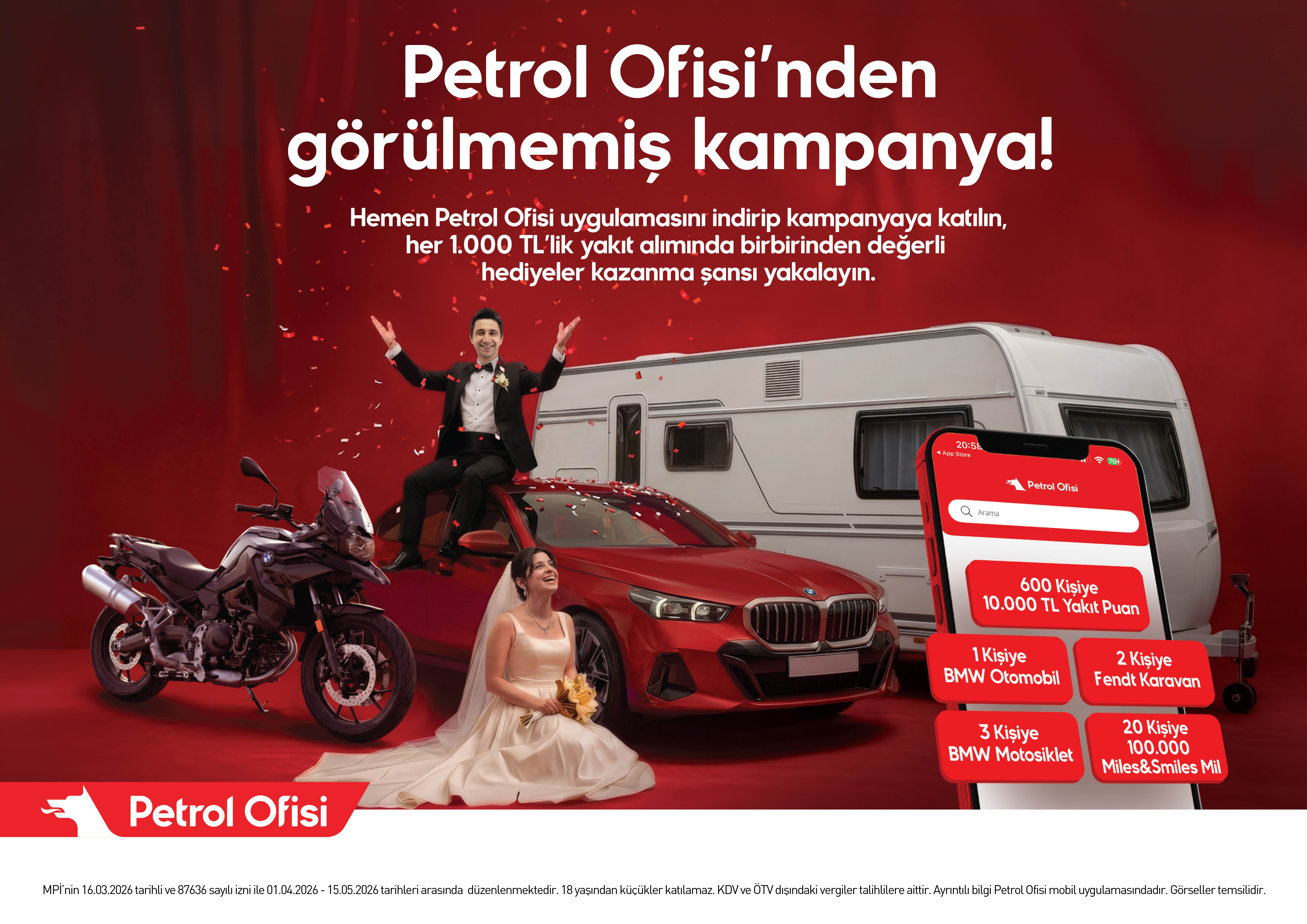 Petrol Ofisi'nden bin TL'lik yakıt alımına kampanya