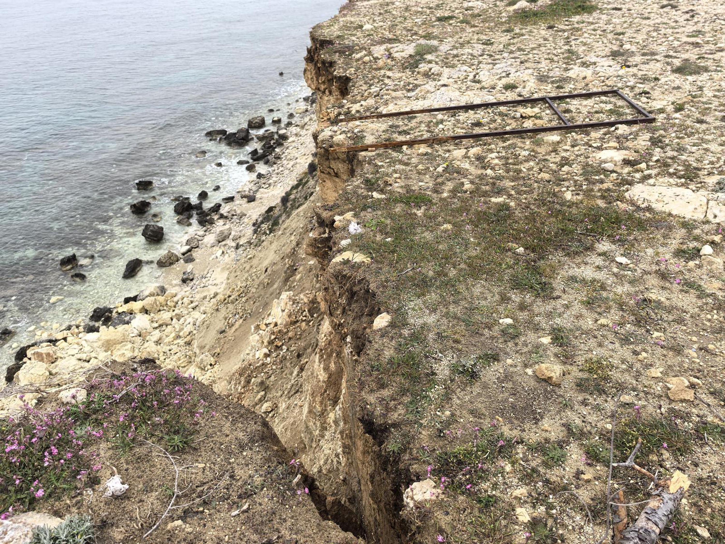 Polente Burnu'nda çökmeler meydana geldi