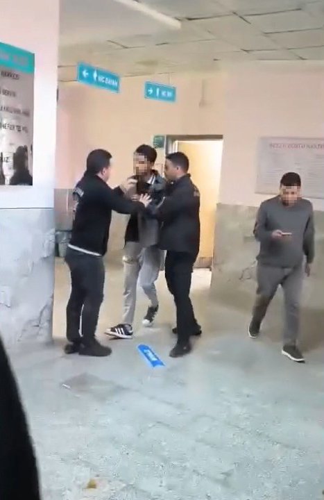 Şanlıurfa'da hastanedeki kavga kamerada