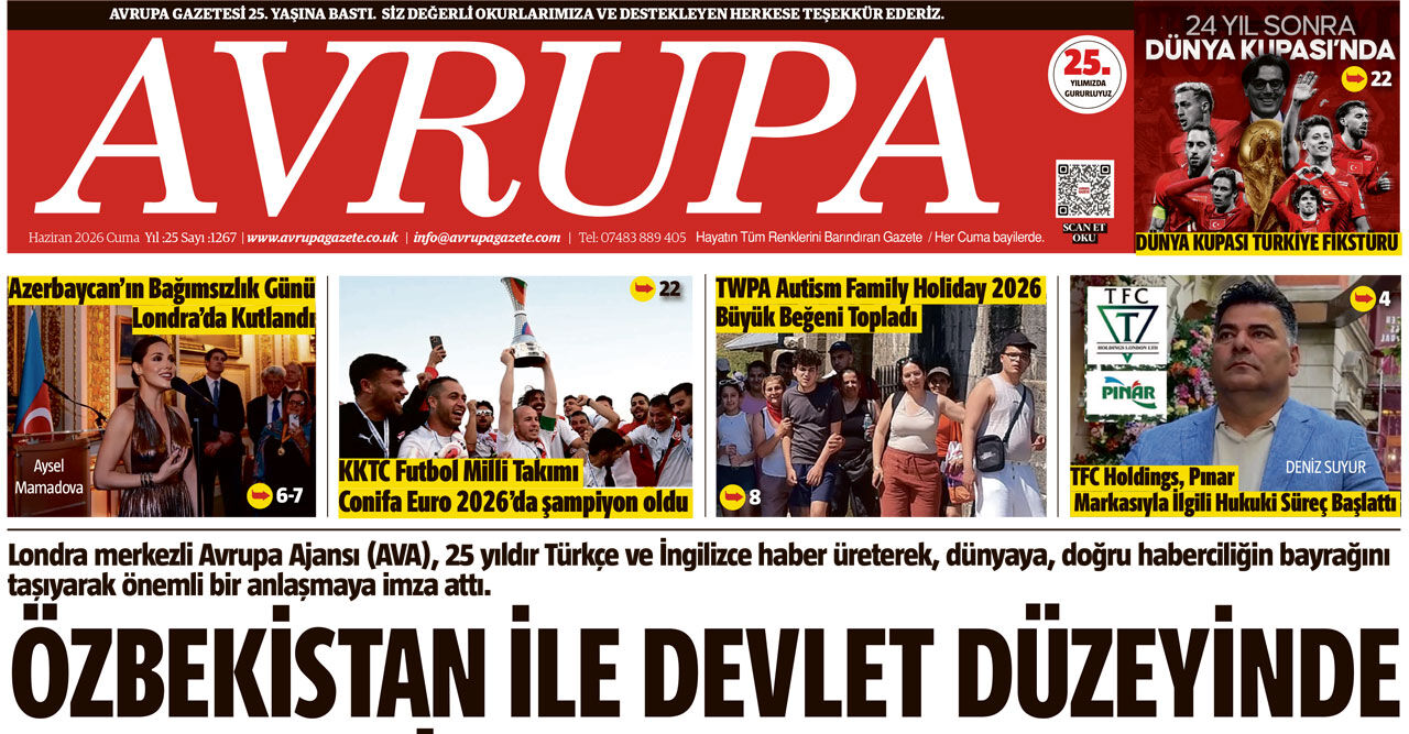 Avrupa Gazete, İngiltere, E-gazete 12 Haziran 2026 Baskısı