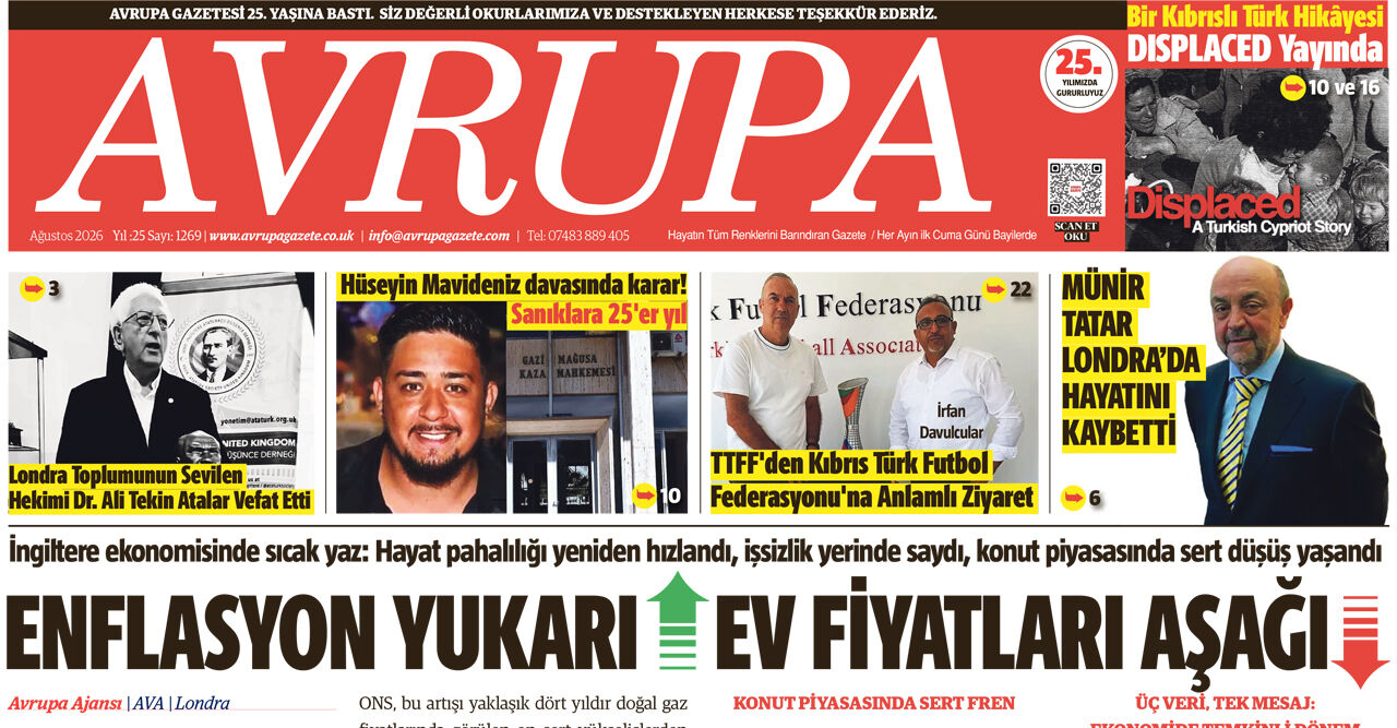 Avrupa Gazete, İngiltere, E-gazete 21 Ağustos 2026 Baskısı