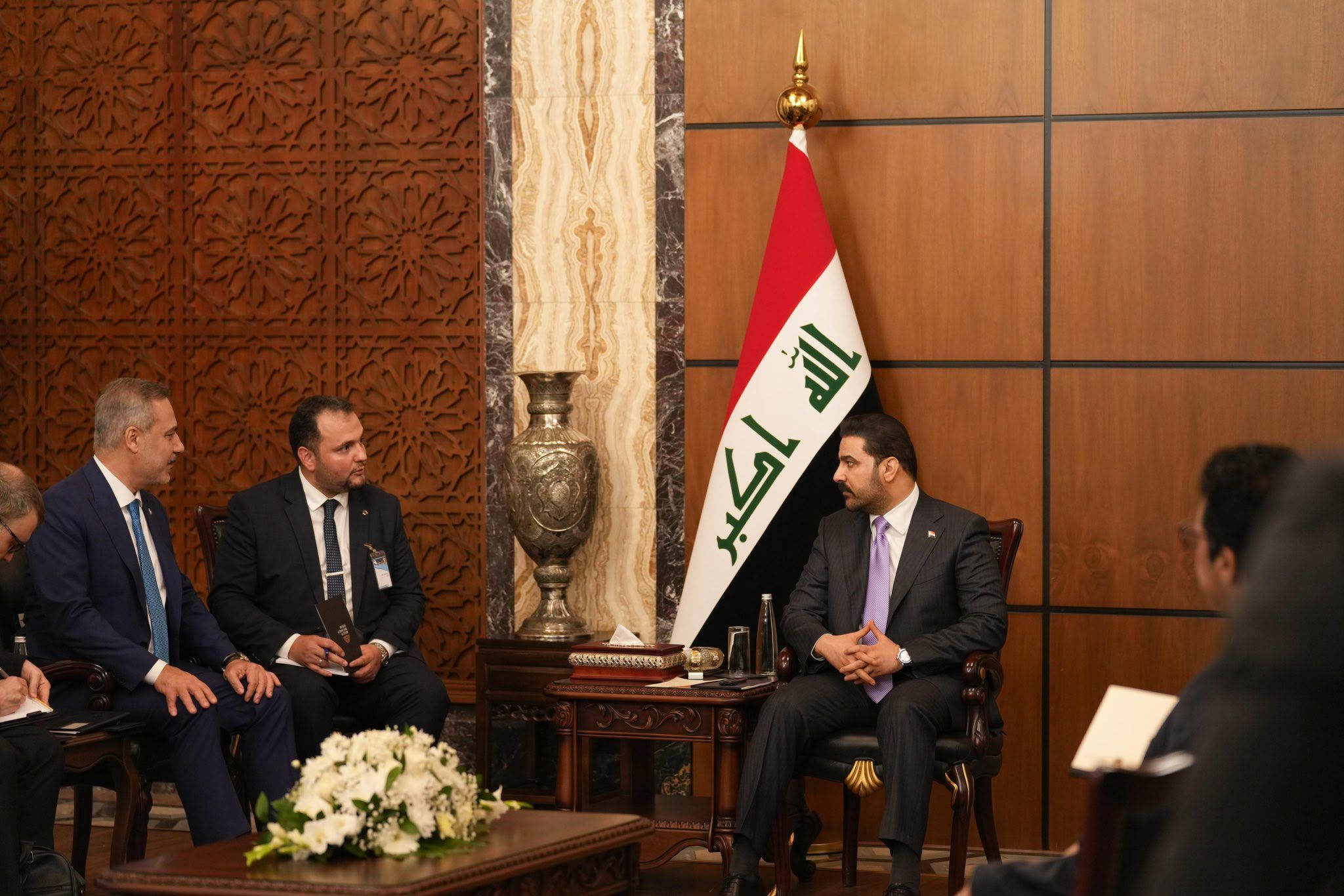 Bakan Fidan, Irak Başbakanı Zeydi tarafından kabul edildi