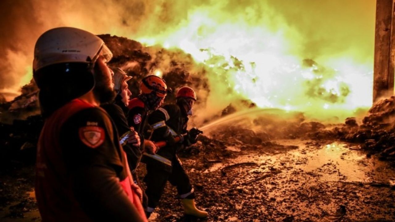 Bursa'da Kayapa Sanayi Bölgesi'ndeki yangın