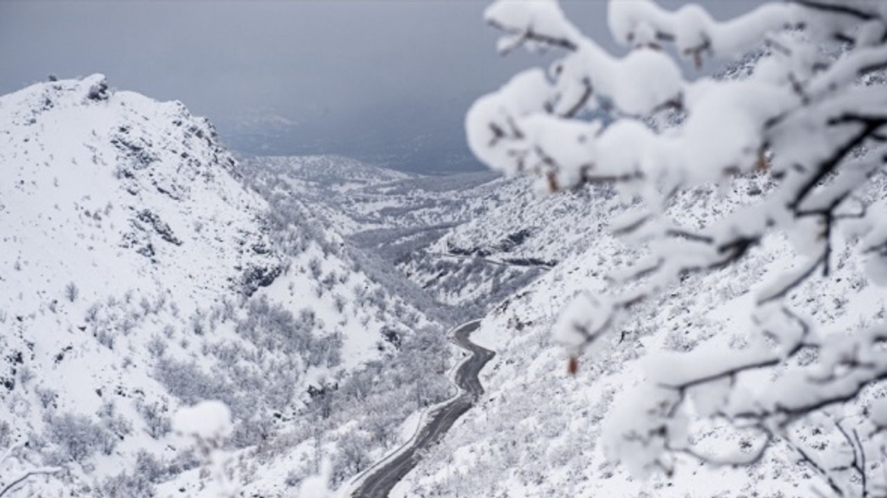 Karla kaplanan doğa kartpostallık manzaralar oluşturdu, doğa seyri doyumsuz