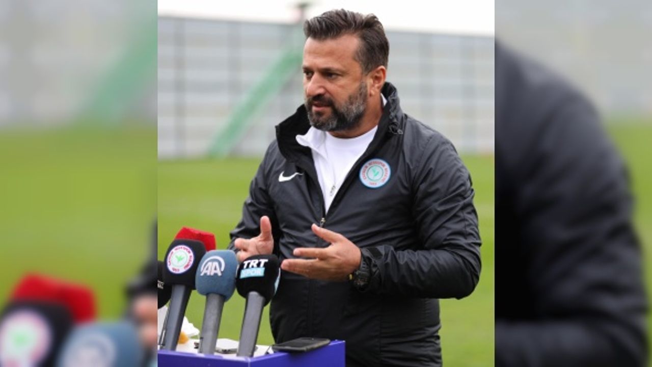 Zordan daha zor olan bir maç bizi bekliyor, Çaykur Rizespor'un teknik direktörü Uygun konuştu