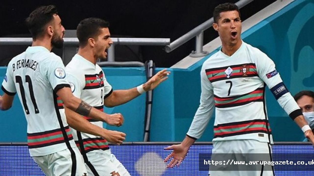 Ronaldo, turnuva tarihinin en skoreri rekorunu kırdı ! Macaristan Portekiz goller ve özet