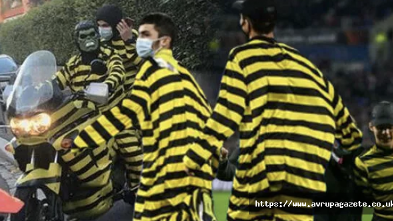 Fransa'da bir grup rapçi, yüzleri maskeli ve Dalton Kardeşler kostümleriyle tedirgin ediyor