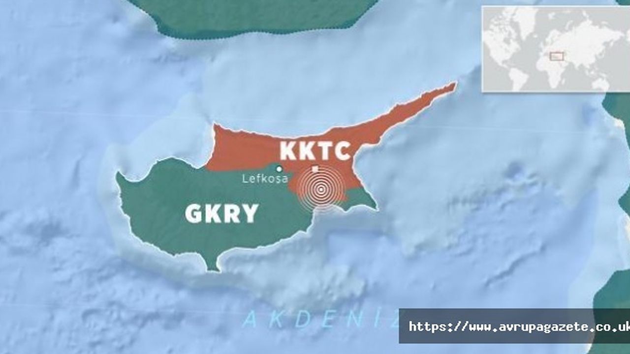 Lefkoşa'nın 132 km batısında, Kıbrıs'ta büyük deprem oldu ! Kıbrıs Son dakika!