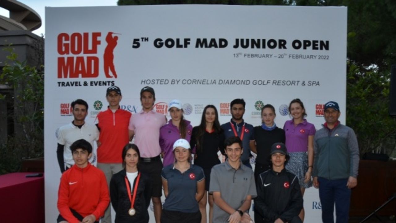 Antalya'da düzenlenen Golf Mad Junior Open 2022 tamamlandı
