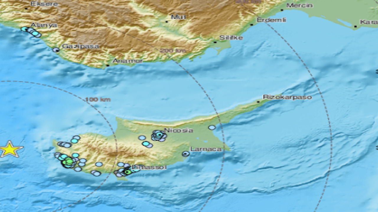 Kıbrıs'ta Baf açıklarında deprem !  KKTC'de de başkent Lefkoşa dahil birçok bölgede hissedildi! Son dakika