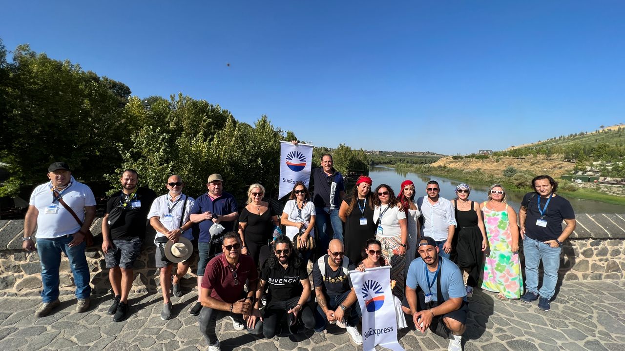 Sunexpress İngiltere acentalarıyla Güneydoğu’da sezonun yorgunluğunu attı