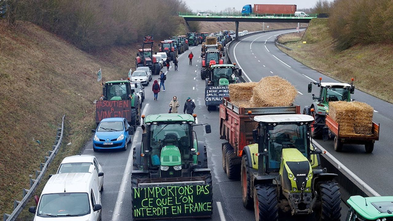 Belçika'da çiftçilerden Başbakan'a protesto