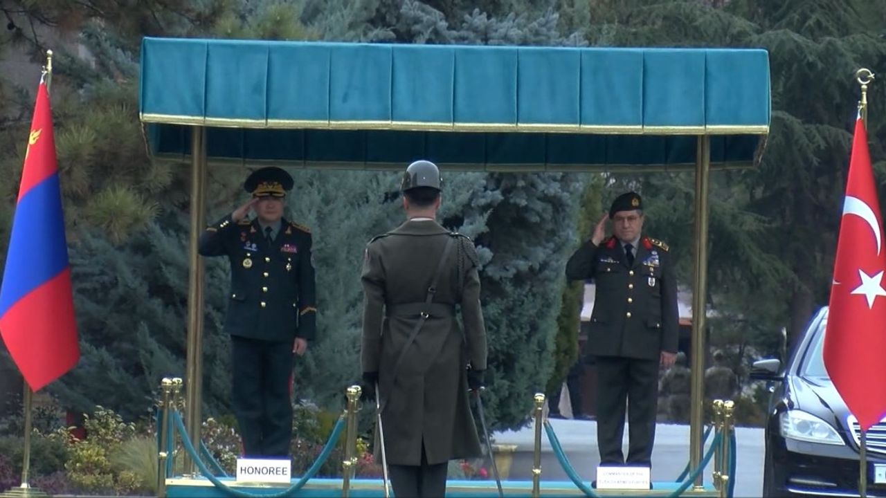 Bakan Güler, Moğolistan Genelkurmay Başkanını kabul etti (2)