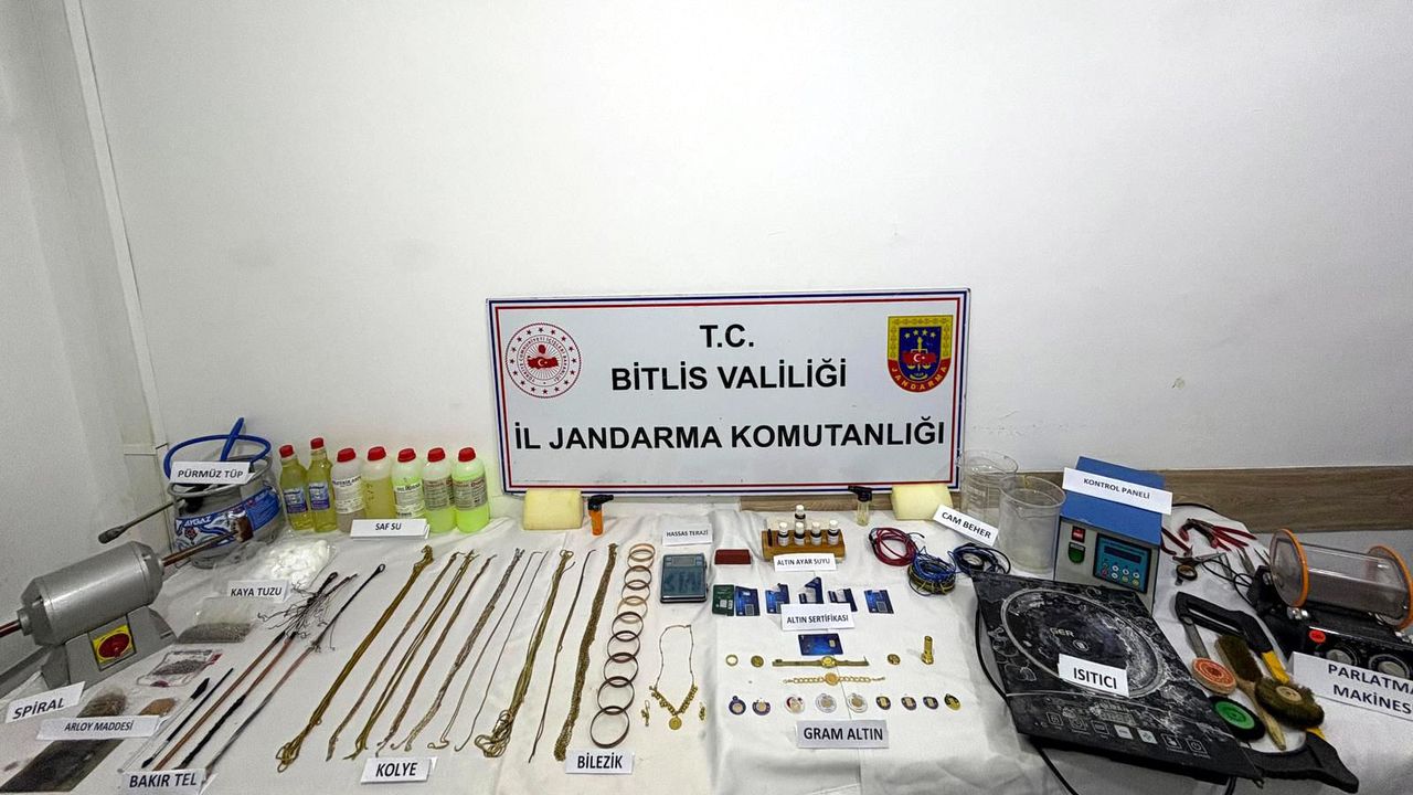 Bitlis'te sahte altın operasyonu: 2 tutuklama