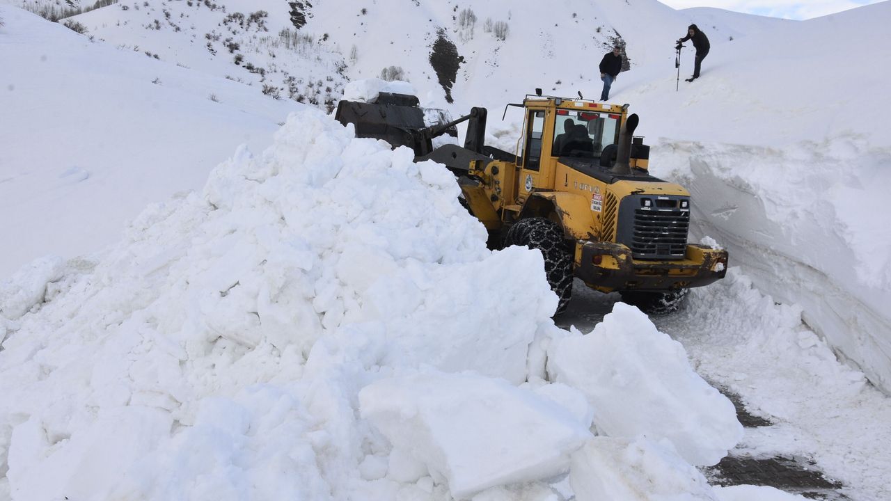 Bitlis'te 5 metreyi bulan karla mücadele/Ek fotoğraflar