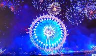 Londra yılbaşı kutlamaları muhteşem havai fişek gösterisi