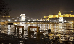 Macaristan Budapeşte'de Tuna Nehri taştı