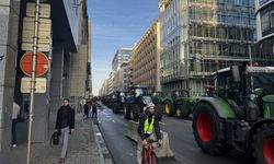 Avrupa Parlamentosu'nun önünde Çiftçiler protestosu