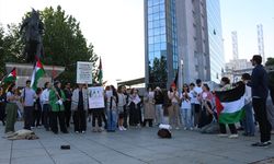 PRİŞTİNE - Kosova'da Filistin'e destek gösterisi yapıldı
