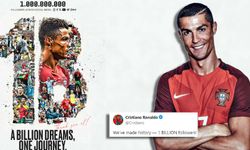 Ronaldo, sosyal medyada 1 milyarı aşan ilk kişi