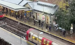 Londra'da kış mevsiminin ilk kar yağışı yaşandı