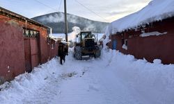 Ardahan kırsalında karla mücadele çalışması sürüyor