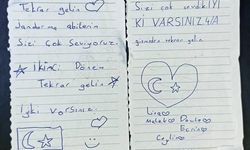 Burdur'da köy okulu öğrencilerinin "sevgi dolu" notu, jandarma ekibini duygulandırdı