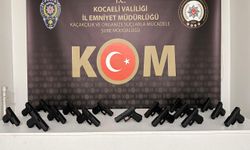 Kocaeli'de silah kaçakçılığı operasyonunda yakalanan 6 zanlı tutuklandı