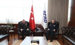 AFAD Başkanı Pehlivan, Jandarma Genel Komutanı Çardakcı ile görüştü