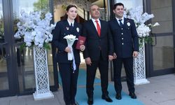 Afyonkarahisar'da polis çift üniformalarıyla dünyaevine girdi
