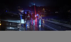 Düzce'de silobas ile çarpışan otomobildeki kişi yaralandı